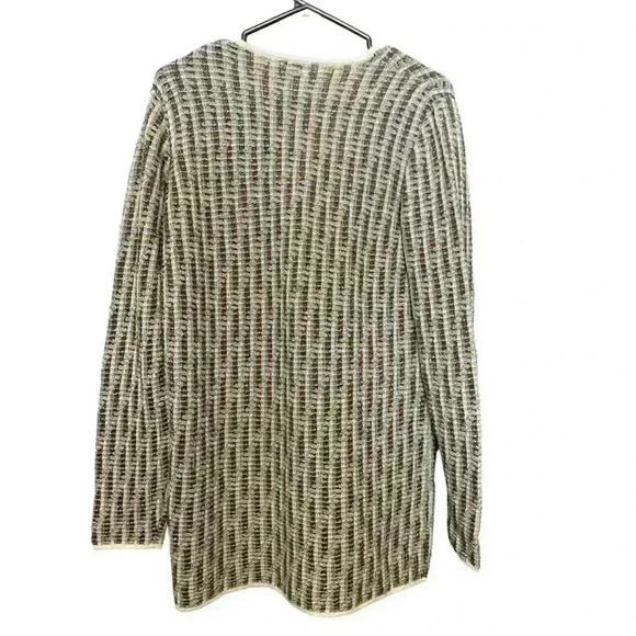 Escada Light Knit Top w Metallic thread, Size Large - Picture 3 of 5